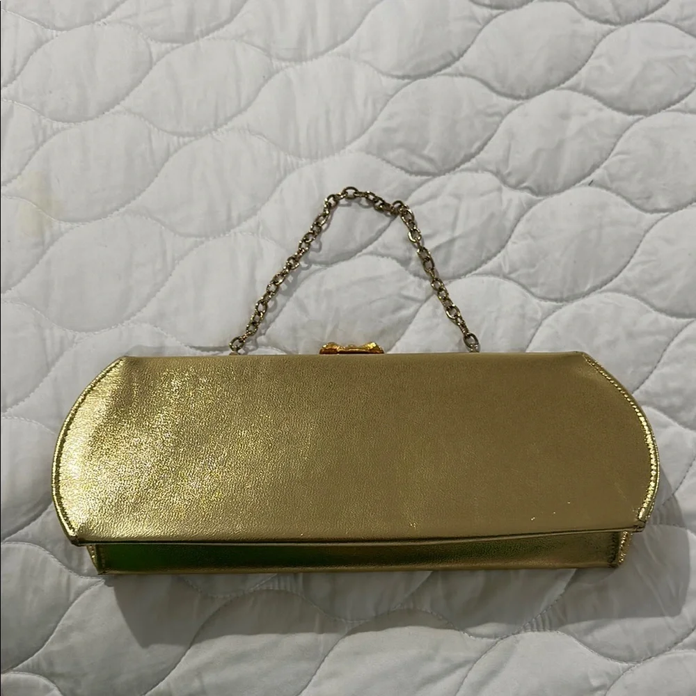 Vintage Gold Convertible Clutch Bag - Picture 6 of 7